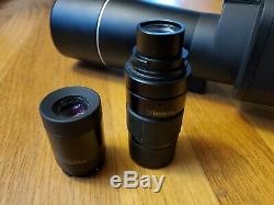 USED Minox MD 62 ED spotting scope with 20-45 zoom eyepiece & 22 WA eyepiece