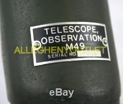 USGI Military Vietnam M49 5630789 Observation Telescope Spot Scope with Case MINT