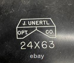 Unertl 32x Eyepiece 24x63 Spotting Scope #3-160 Freeland Tripod Field Box Notes