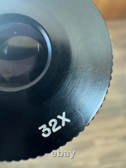 Unertl 32x Eyepiece 24x63 Spotting Scope #3-160 Freeland Tripod Field Box Notes