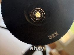Unertl 32x Eyepiece 24x63 Spotting Scope #3-160 Freeland Tripod Field Box Notes