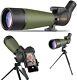 Updated 20-60x80 Spotting Scopes with Tripod, Carrying Bag and Quick Phone