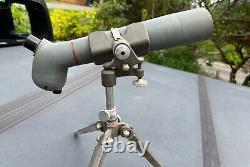 VINTAGE BUSHNELL SPOTTING SCOPE with Freeland Tripod has damaged Objective lens