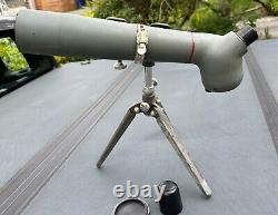 VINTAGE BUSHNELL SPOTTING SCOPE with Freeland Tripod has damaged Objective lens