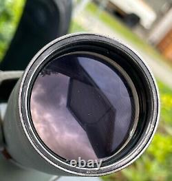 VINTAGE BUSHNELL SPOTTING SCOPE with Freeland Tripod has damaged Objective lens