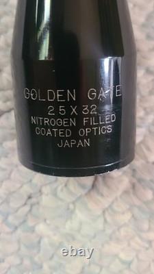 VINTAGE JAPAN MADE POST RETICLE WITH CROSSHAIR GOLDEN GATE 2.5x32 RIFLE SCOPE