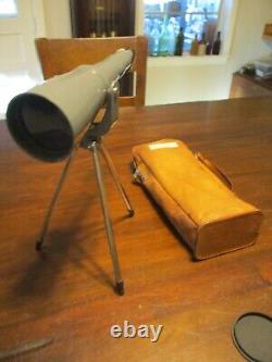 VINTAGE Lafayette spotting scope with tripod and leather case 30 x 60 mm Japan