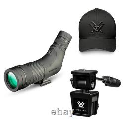 VORTEX Crossfire HD 12-36x50 Angled Spotting Scope, Car Window Mount, Men's Cap