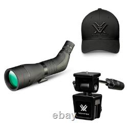 VORTEX Crossfire HD 20-60x80 Angled Spotting Scope, Car Window Mount, Men's Cap