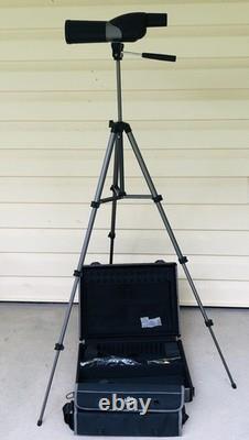 Vanguard 15x45x60mm Spotting Scope, Tripod, Soft Case, Hard Case -NRA Sponsored