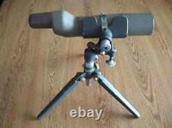 Vintage A Freeland Spotting Scope Stand With Bushnell 20x Sentry Spotting Scope