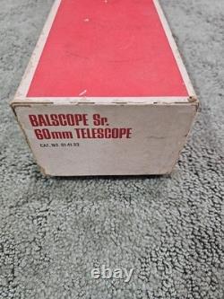 Vintage Bausch & Lomb Balscope Sr. Telescope From 1960's With Original Manual, Box