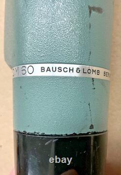 Vintage Bausch & Lomb Balscope Zoom 60 15x-60x Spotting Hunting Scope #104