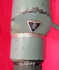 Vintage Bausch & Lomb Balscope Zoom 60 Spotting Scope withTripod