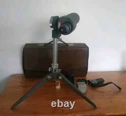 Vintage Bushnell 20X50 Sentry II Spotting Scope With Stand, Case And Accessories
