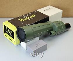 Vintage Bushnell Japan Trophy 50mm Green Rubber Armored Prismatic Spotting Scope