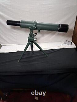 Vintage Focal Spotting Scope Telescope 20x60x60mm Zoom Jaoan S. S. Kresge Green