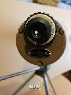 Vintage Herter's Hunting Spotting Scope And Tripod 20X40 With Case Made In Japan