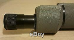 Vintage J. Unertl No. V 184 20x54 spotting scope. Original caps