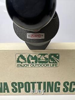 Vintage Kowa 20x 50mm BK Japan No. 91287 Spotting Scope Nice Condition Used