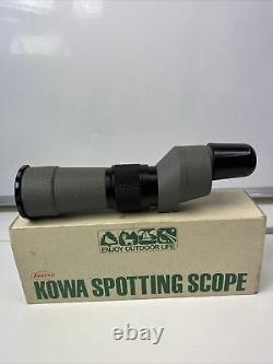 Vintage Kowa 20x 50mm BK Japan No. 91287 Spotting Scope Nice Condition Used