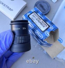 Vintage Nikon Spotting Scope D=60 with 20x & 40x Eyepiece & Leather Case + Box