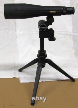 Vintage Redfield 25 x 60 Spotting Scope with Tripod, Soft and Hard Cases