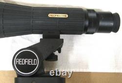 Vintage Redfield 25 x 60 Spotting Scope with Tripod, Soft and Hard Cases