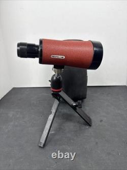 Vintage Redfield 30X Compact Spotting Scope Red & Black withCase Tripod Look