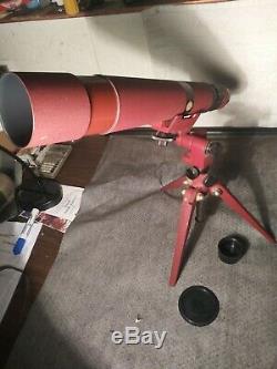Vintage Redfield spotting scope, 15x60x60 with original tripod