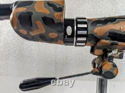 Vintage Spotting Snipers Scope Japan Painted Camo Tripod With Case 15-50x60