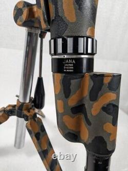 Vintage Spotting Snipers Scope Japan Painted Camo Tripod With Case 15-50x60