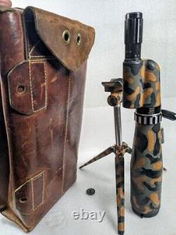 Vintage Spotting Snipers Scope Japan Painted Camo Tripod With Case 15-50x60