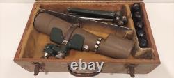 Vintage Swift Model 821 Spotting Scope With box + 5 Lenses 15-60x Tripod PAN AM