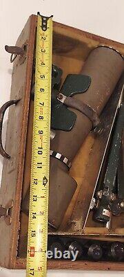 Vintage Swift Model 821 Spotting Scope With box + 5 Lenses 15-60x Tripod PAN AM