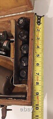 Vintage Swift Model 821 Spotting Scope With box + 5 Lenses 15-60x Tripod PAN AM