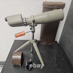 Vintage Swift Model 821 Spotting Scope with Carry Case and 5 Eyepieces more