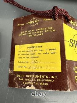 Vintage Swift Model 821 Spotting Scope with Original Box with 5 Eyepieces