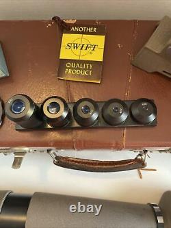 Vintage Swift Spotting Scope Model 821 In Original Box Tripod And Many Extras