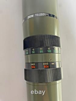 Vintage Tamron Telemaster Zoom Spotting Scope Telescope 15x-60x with Case. Rare
