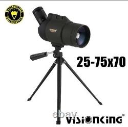 Visionking 25-75x70 MAK 100% Waterproof Spotting scope High Quality Power 100