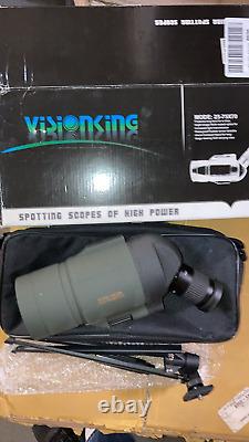Visionking 25-75x70 Waterproof Spotting Scope Hunting Birding High Power