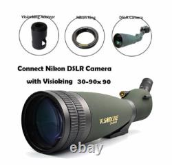 Visionking 30-90X90 Bird Watch Spotting scope & Canon Nikon DSLR Camera Mount