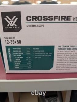 Vortex Crossfire HD 12-36x50 Straight Spotting Scope (CF-50S)
