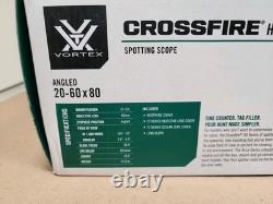 Vortex Crossfire HD 20-60x80 Angled Spotting Scope CF-80A New Sealed