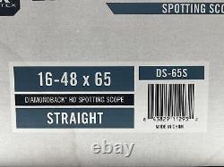 Vortex DS-65S Diamondback HD Spotting Scope 16-48x65 Straight New Open Box
