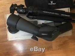 Vortex Diamondback 20x60x60 angled spotting scope and High Country Tripod