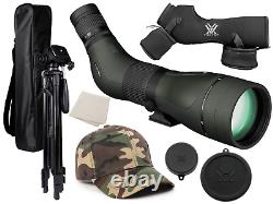 Vortex Optics Diamondback HD Spotting Scope 20-60x85 Angled with CF Hat and Tripod