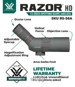 Vortex Optics Razor HD 13-39x56 Spotting Scope Angled RS-56A