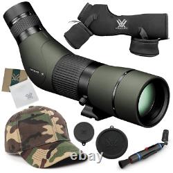 Vortex Optics Viper HD 15-45x65 Angled Spotting Scope with Hat & Wearable4U Bundle